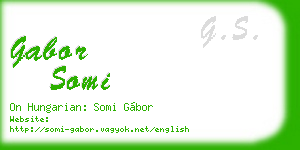 gabor somi business card